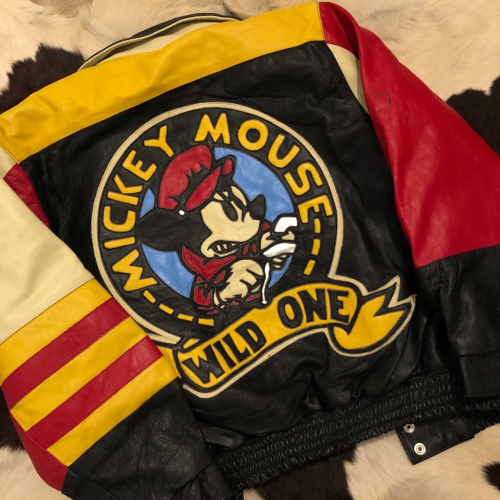 Vintage MICKEY MOUSE Leather Jacket